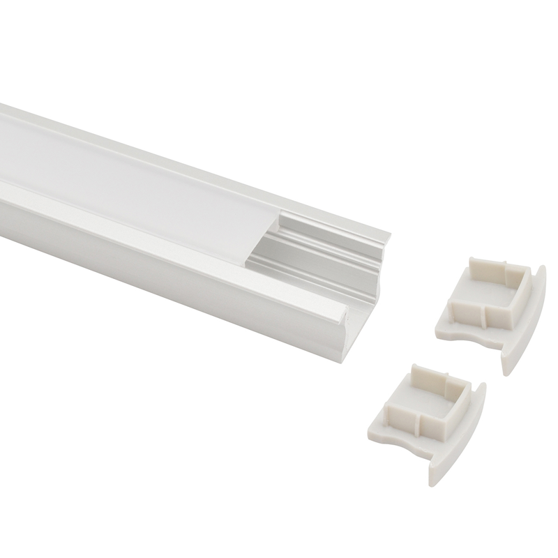 23x14mm Deep Flush Mount Aluminum Profile Housing for LED Strip Lights - ALU-LE2314 Series