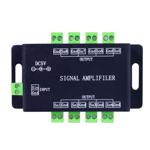 Signal Amplifier For WS2812B LED Strip Lights - DC 5V