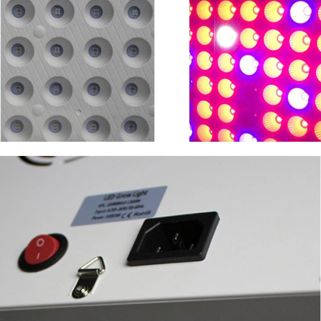 65W Full-Spectrum LED Grow Light - 5-Band Red/Blue/UV/IR/White for Indoor Plant Growth