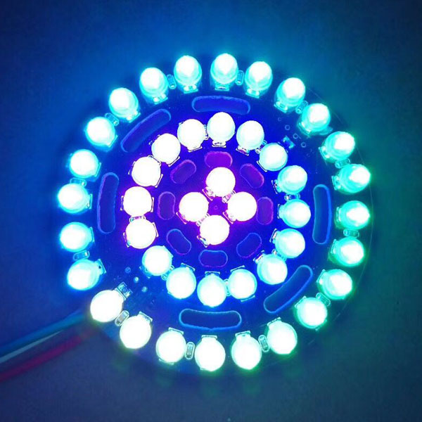 NeoPixel Triple-Ring Board with 44 Thru-Hole LEDs - 66mm Diameter