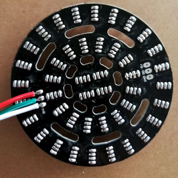 NeoPixel Triple-Ring Board with 44 Thru-Hole LEDs - 66mm Diameter