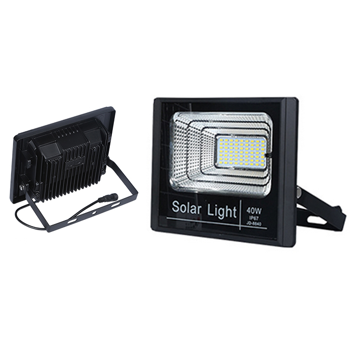 40Watt Dusk to Dawn Solar Powered Light Control Garden LED Floodlight - Waterproof IP67 for Outdoor Use