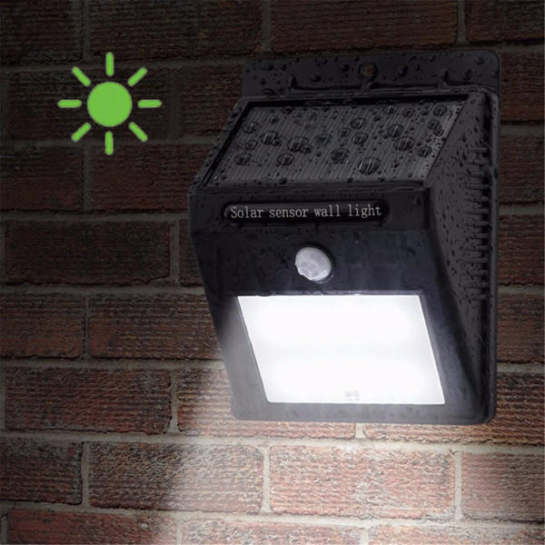 Solar Power PIR Motion Sensor Wall Light Waterproof Garden Lamp - 12 LED lights 1200mAh Battery