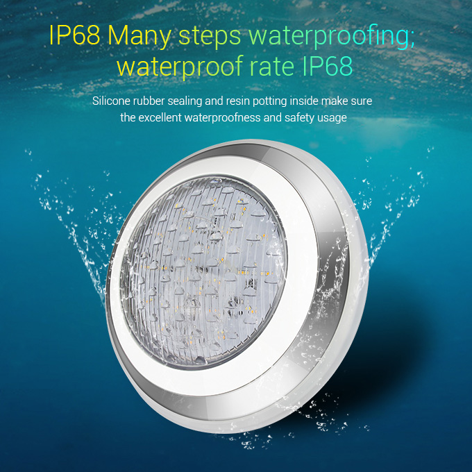 LED Underwater Landscape Lighting - 15W RGB+CCT Wall-mounted LED Underwater Spotlights