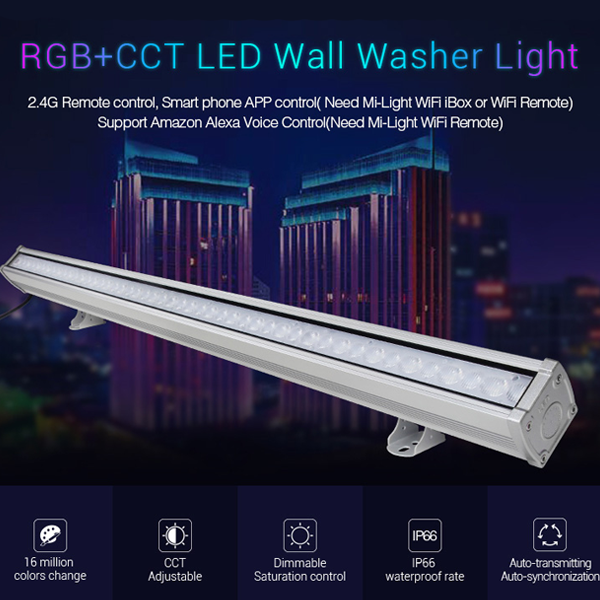 LED Landscape Lighting - 48 watt Linear RGB LED Wall Washer - AC86~265V