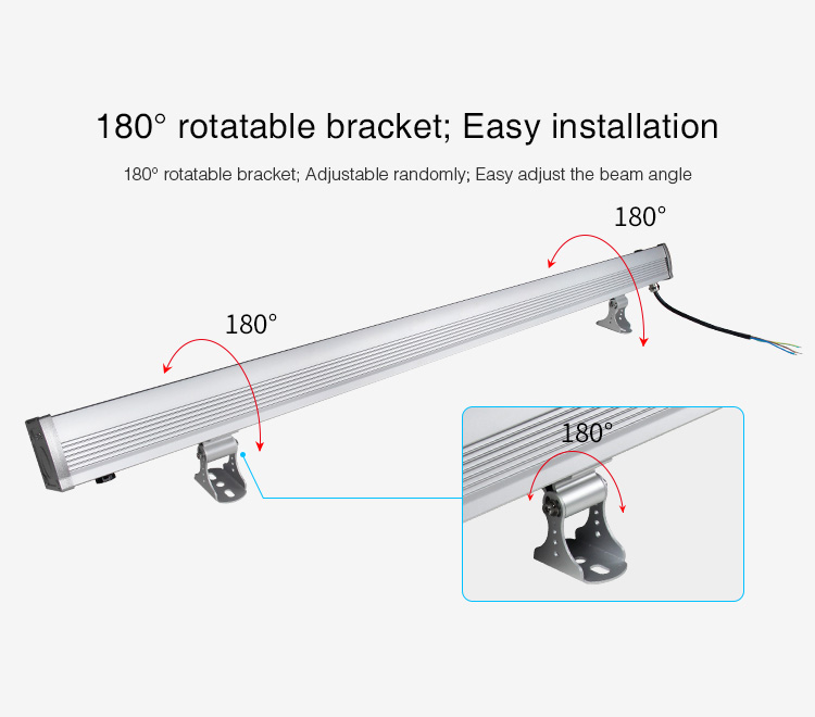 LED Landscape Lighting - 48 watt Linear RGB LED Wall Washer - AC86~265V